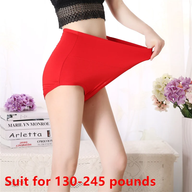 High Waist Briefs Women Cotton Solid Plus Size Womens Underwear Panties Breathable Female Sexy Panty Soft Underpants for Women