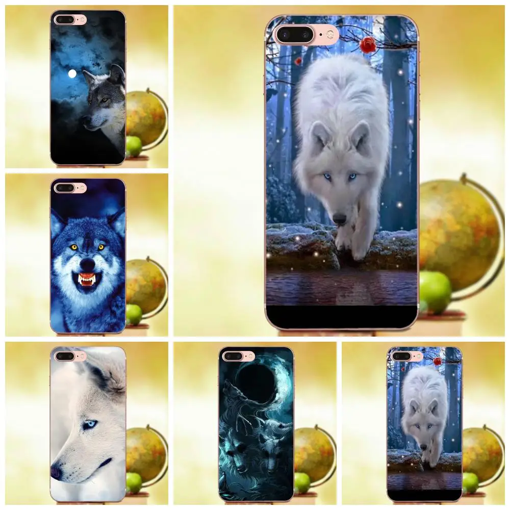 Мягкие чехлы для Apple iPhone 4 4S 5 5C 5S SE 6 6S 7 8 Plus X XS Max XR Wolf Blue Eyes | Мобильные телефоны и