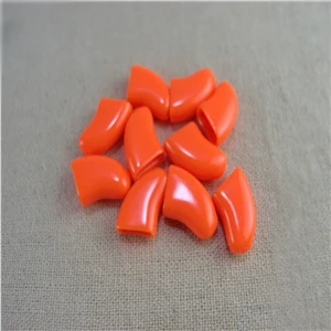 40 шт./лот мягкая кошка ногтей шапки для Товары для собак когти лапы с клей красочные - Цвет: orange