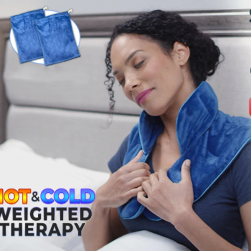 

Heated Microwaveable Neck and Shoulder Wrap Shawl Hot/Cold Deep Penetrating Herbal Aromatherapy Shoulder Pillow Drop Shipping