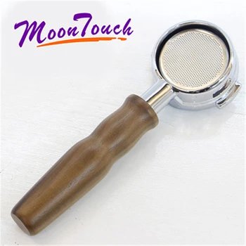 

LA MARZOCCO Stainless Steel Coffee Portafilter Bottomless Filter Holder Acid Branch Wooden Handle Coffee Accessories Barista