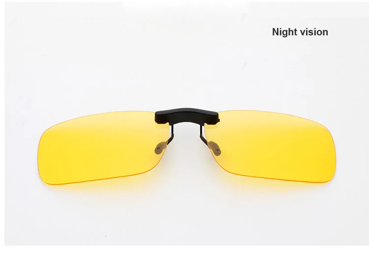 Мода клип поляризованные солнцезащитные очки es на близорукость стекло es для рыбалки для вождения для путешествий ночного видения легко флип глаз, стекло Oculos