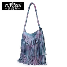 Кожаные сумки с кисточками, новинка, новые модели, женская сумка через плечо, винтажная ручная работа, натуральная кожа, сумка-хобо, сумка-мессенджер