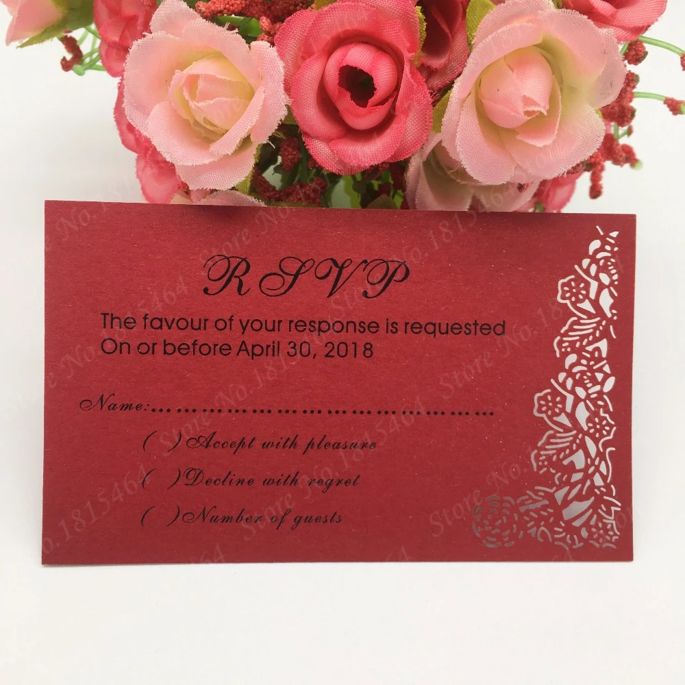 50pcs 5x10cm Laser Cut RSVP Wedding Card Personalized Text Cards Greeting  Invitation Cards Party Supplies|cards greeting|invitation  greetinginvitation greeting card - AliExpress