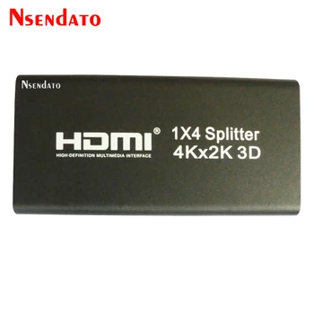 

Nesendato 2160P HDMI 1x4 Splitter 4Kx2K Amplifier 1 In 4 Out HDMI Switch Converter with Power adapter Support 4k 3D 1080p HDTV