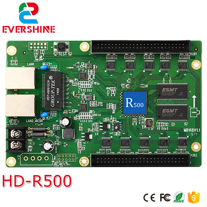 

R500 HD-R500 asynchronous full color LED display receiving control card work with HD-A601/602/603/HD-A30/A30+ series