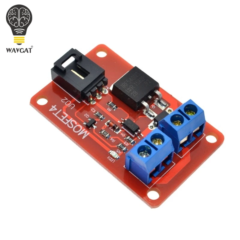 WAVGAT 1 канал Route MOSFET Кнопка IRF540 + модуль переключателя для Arduino|button switch module|mosfet