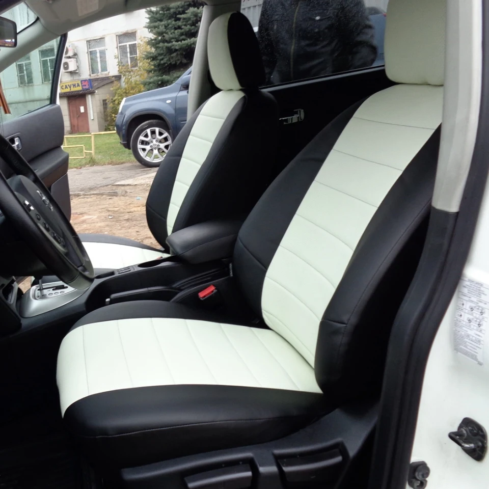Чехлы на сиденья для Nissan Qashqai J10 2006 2013 полный комплект автопилот экокожа|seat covers for