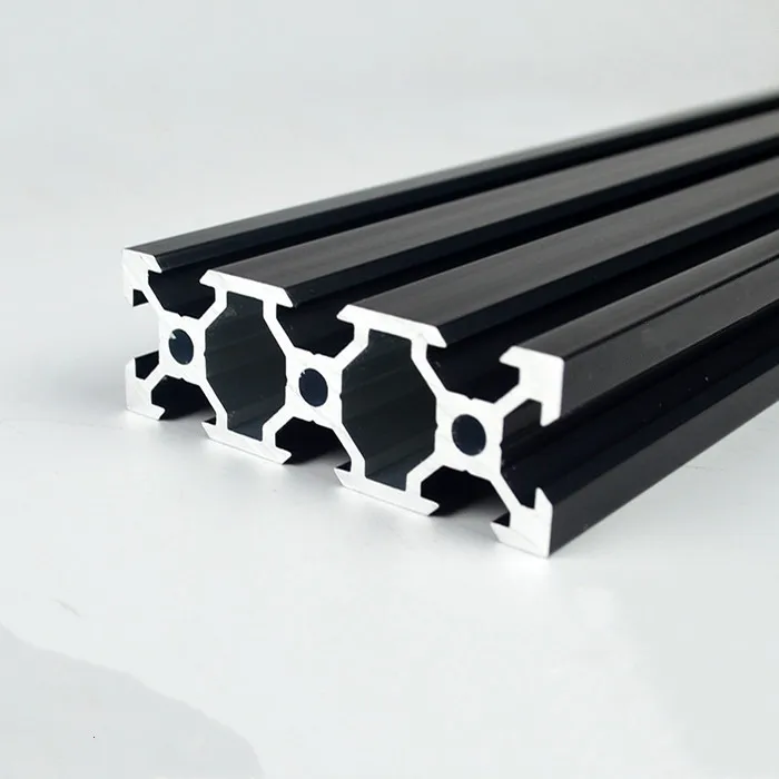 100 мм-800 мм длина черный 2060 алюминиевый профиль экструзионная рама для лазерный гравировальный станок с ЧПУ 3d принтер мебель