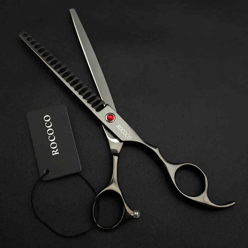 Профессиональные 7-дюймовый Истончение Scissor для домашних животных Уход за лошадьми ножницы ручной работы стрижка инструмент острый край