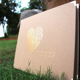 gold heart 10 дюймов DIY альбом для скрапбукинга Серия Сердце поделка бумага Diy ручной работы Фотоальбомы для влюбленных свадебные наклейки Скрапбукинг 10 страниц - Цвет: gold heart