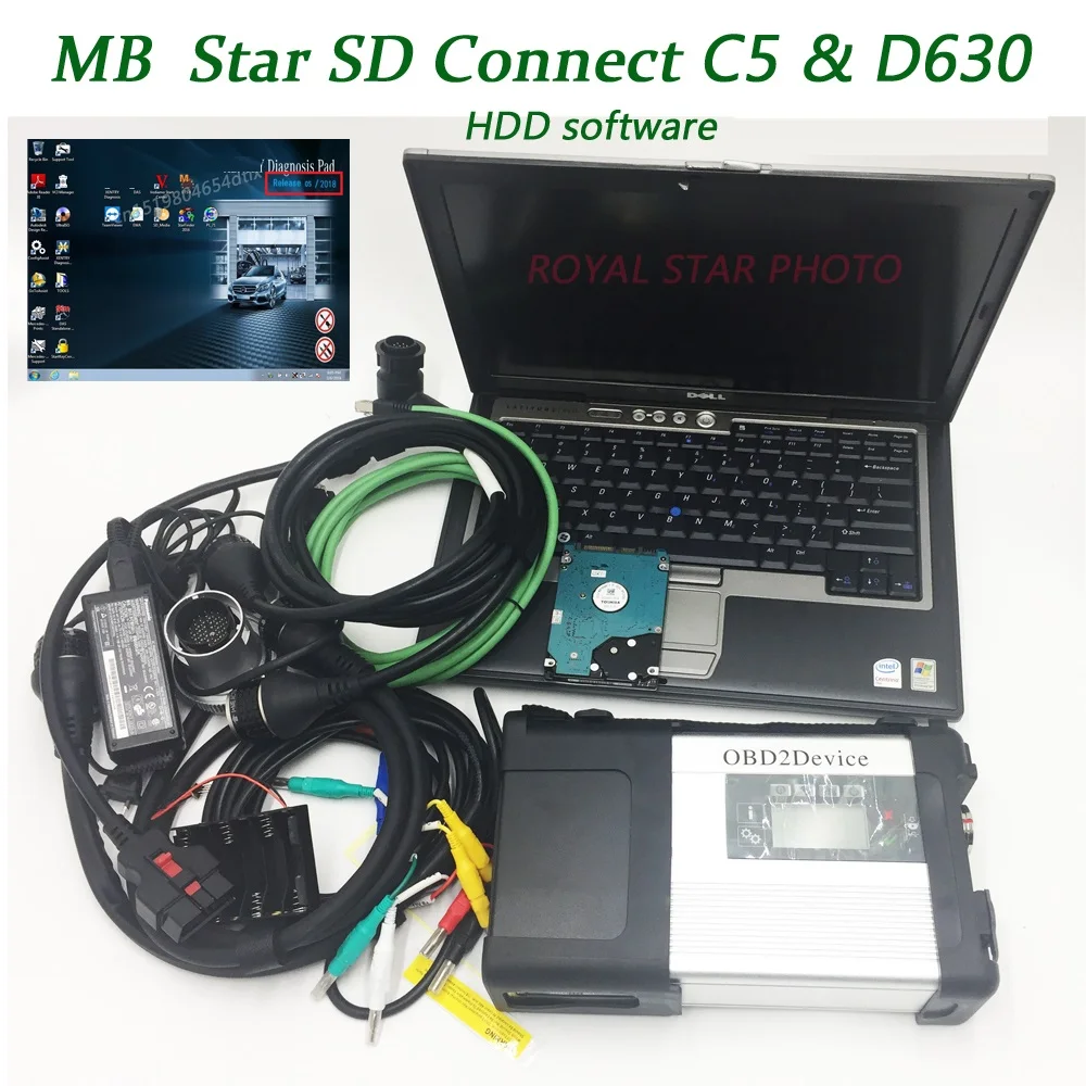 High quality MB star SD C5 with newest V09.2018 HDD software free install with Laptop D630 for MB Vehicles diagnostic C4 update High quality MB star SD C5 with newest V09.2018 HDD software free install with Laptop D630 for MB Vehicles diagnostic C4 update