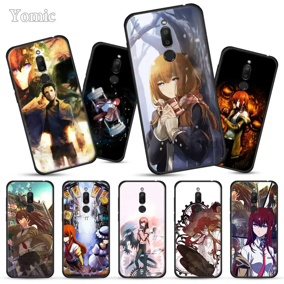 

Steins Gate Black Case for Meizu M6T 16Xs 16S 16th 16X 16 Full Protective Back Cases Silicone Phone Case Cover