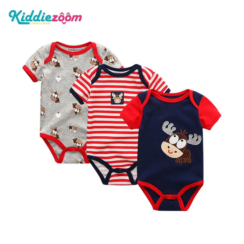Одежда для маленьких девочек с единорогом боди для новорожденных, одежда для маленьких мальчиков комплекты одежды для девочек из 3 предметов хлопковая одежда для малышей - Цвет: Baby Boy Clothes3094