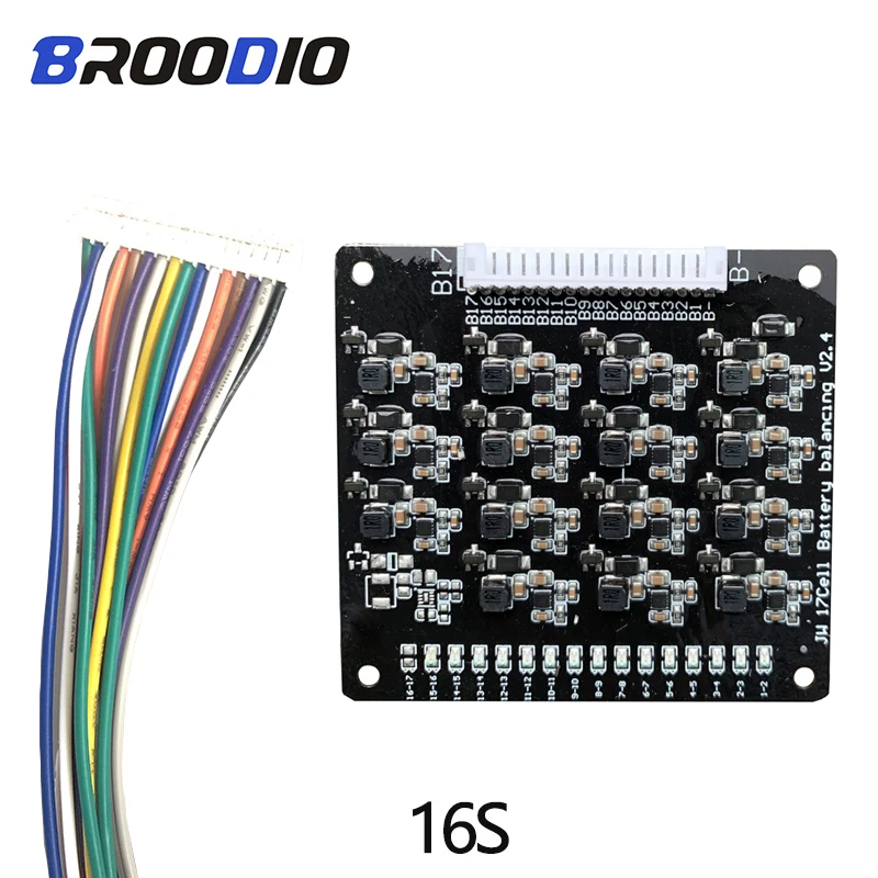 

3S 4S 6S 7S 10S 12S 13S 14S 16S 17S BMS 1.2A Balance Lifepo4 LTO Lithium Battery Active Equalizer Balancer Energy Transfer Board