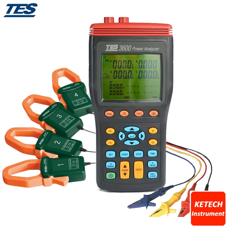 Яи3600 Новый 3 фазный анализатор мощности TES 3600|analyzer| |