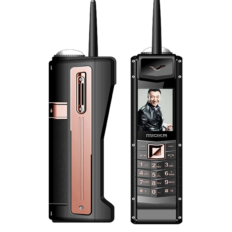 Big Retro Mobile Phone Luxury Classic With Antenna Power Bank 5400mah Long Standby Voice Changer SOS Dial Black List Cellphpne