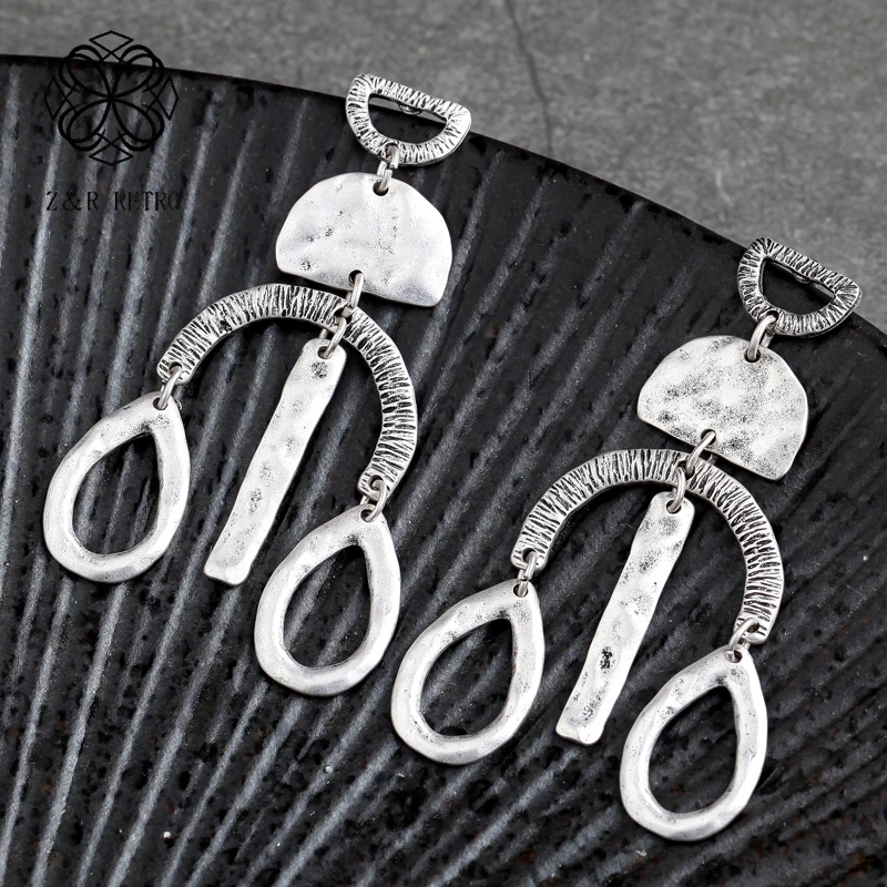 Золотые серебряные геометрические женские серьги, Винтажные серьги, модные ювелирные изделия из цинкового сплава, серьги-гвоздики, Модные женские ювелирные изделия для девушек