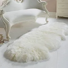 Двойной таз из натуральной овчины, покрывало на стул, подушка на сиденье из настоящей овчины, покрывало из натурального меха, 2'x6', 12 цветов, коврик для дивана