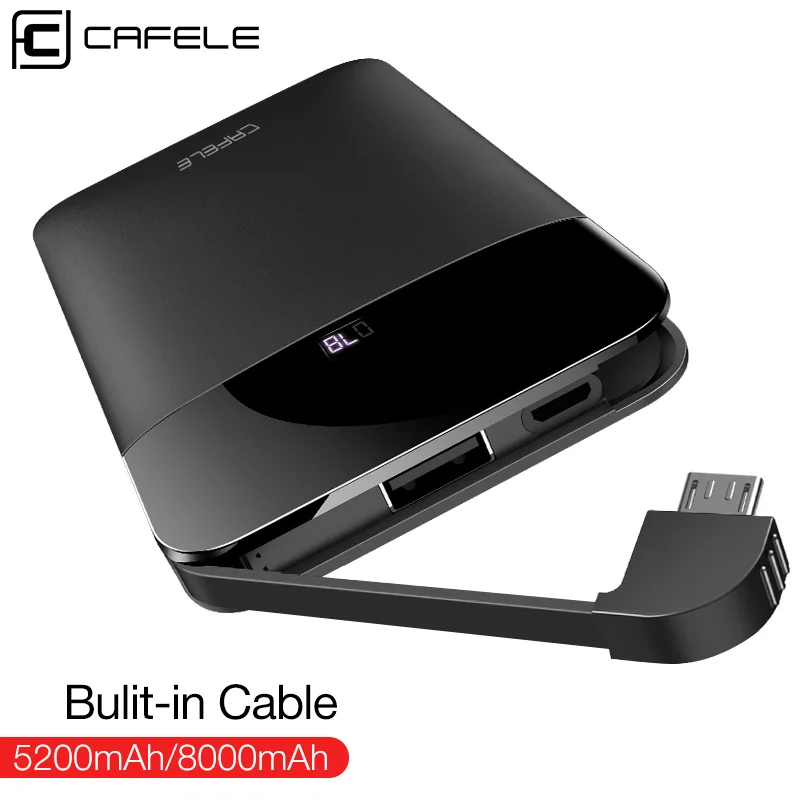 CAFELE LED display Portable Power Bank Dual USB Output External Battery Charging For iphone X Xs Xr 8 samsung S9 huawei xiaomi CAFELE LED display Portable Power Bank Dual USB Output External Battery Charging For iphone X Xs Xr 8 samsung S9 huawei xiaomi