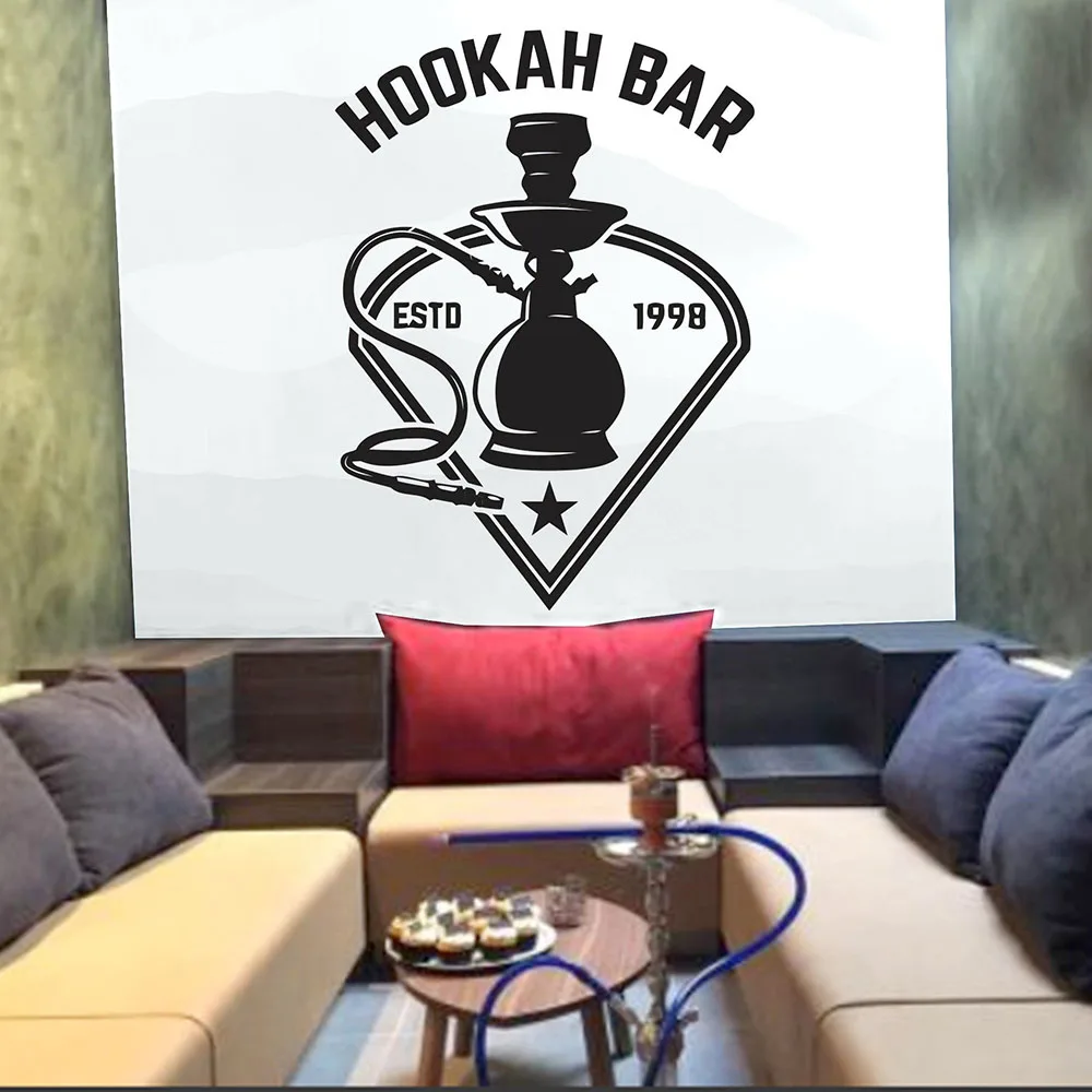 Настенные наклейки с цитатами Shisha Bar художественные настенные для кальяна