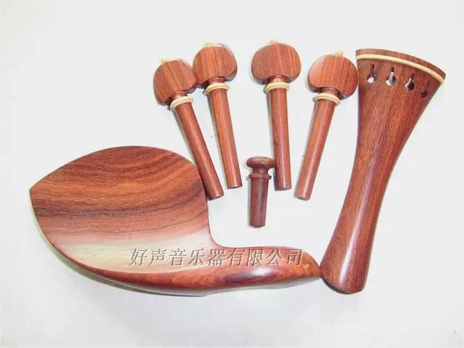 

1 set 4/4 Violin Parts. Rose wood violin accessories