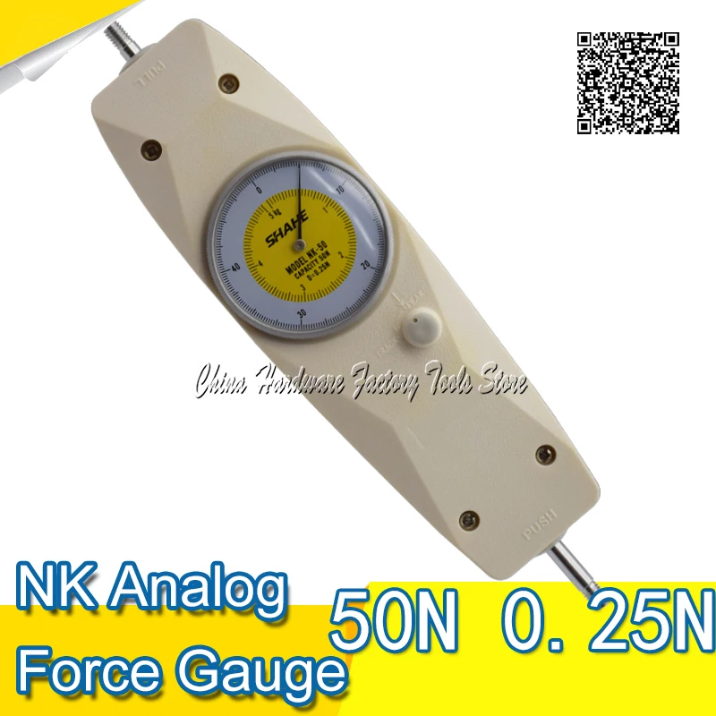 SHAHE  Pointer push voltage meter NK-50 dynamometer new measurement tool power meter
