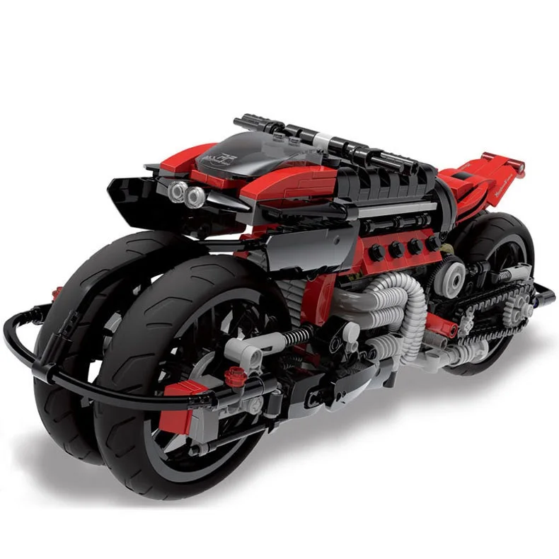 XINGBAO Technic City Moto Cross font b Motorcycle b font Building Blocks Sets Bricks Classic Model