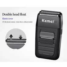 Перезаряжаемые аккумуляторная электробритва для Для мужчин с двойным лезвием с возвратно-поступательным движением бороды бритва Уход за лицом мульти функциональный триммер