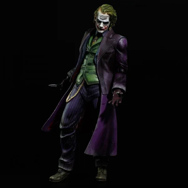 

Action Figure PLAY ARTS KAI Joker Clown Movie PVC 26cm Batman:The Dark Knight Rises JOKER doll gift Collectible Model Anime