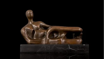

Art Deco Sculpture Abstract Woman Figure Bronze Statue