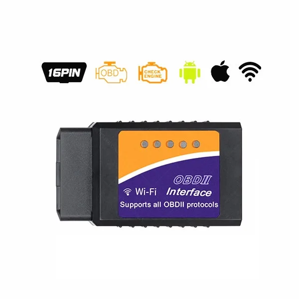 Супер Мини ELM327 Wi-Fi Bluetooth V1.5 OBD2 OBDII код читателя ELM 327 диагностики авто сканер инструмент ELM-327 для android IOS Телефон - Цвет: ELM327 WIFI