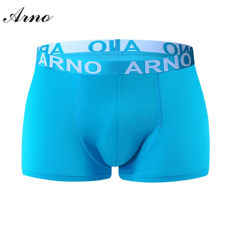 ARNO Brand Sexy Men's Boxer Hot sale Male Cotton Underwear Solid