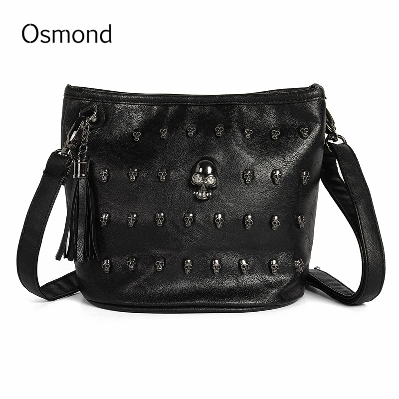 black skull bag