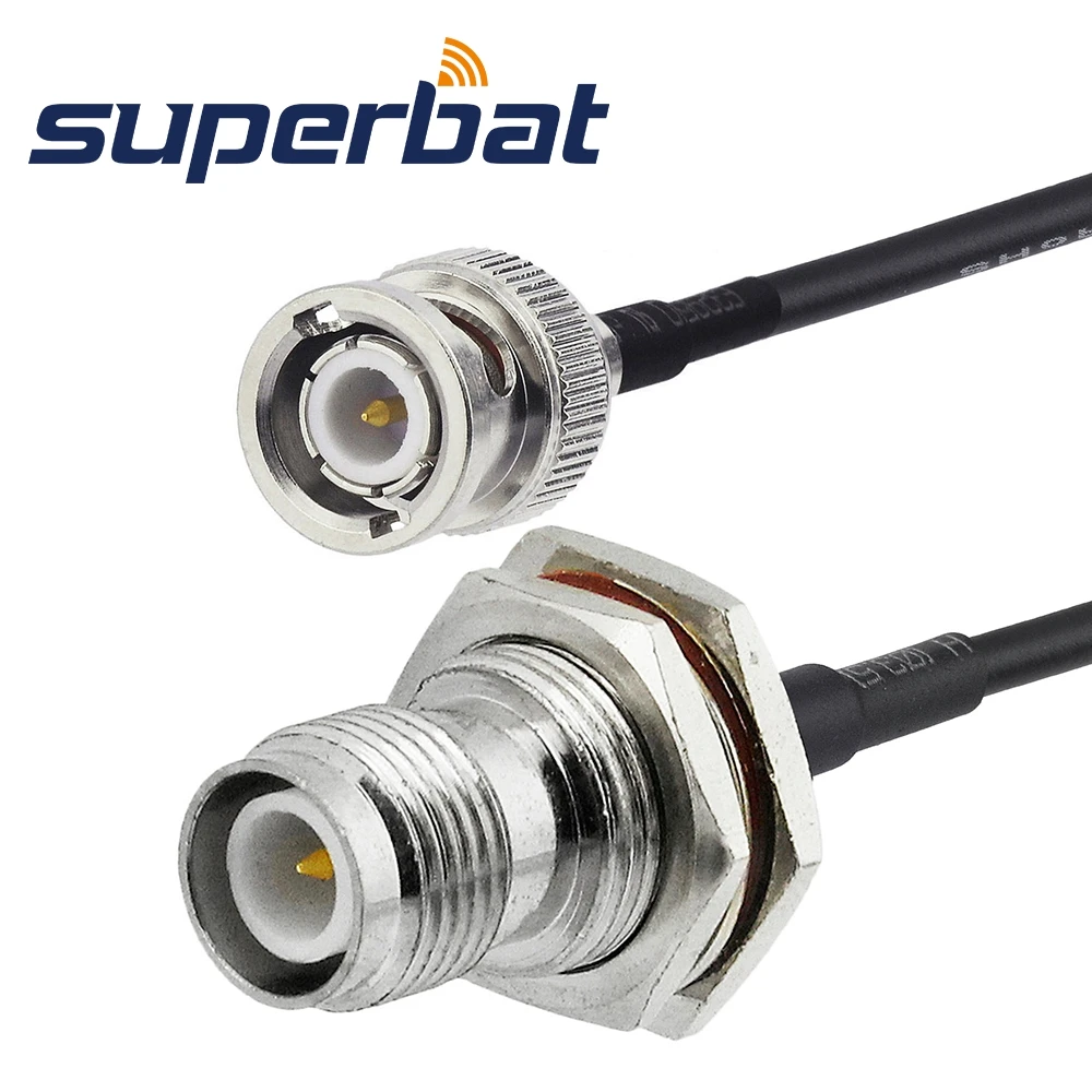 

Pigtail cable BNC male to RP TNC female RG174 15cm universal extension cable
