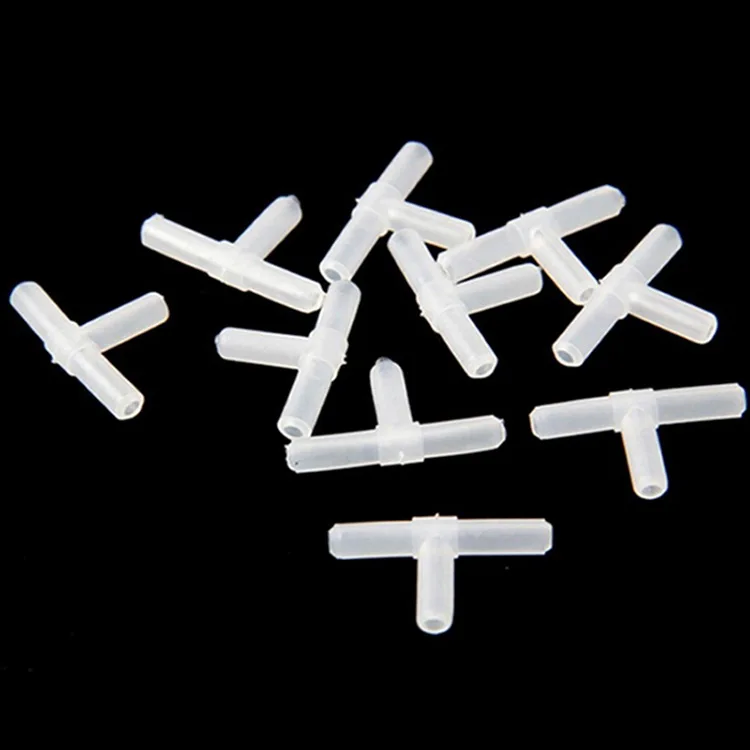 Plastic Aquarium Junction T 3 Way Airline Tube Hose Connector Adapter