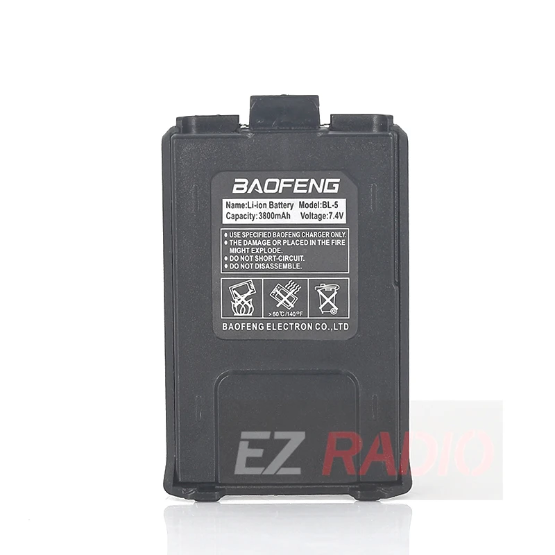 UV-5R Батарея BL-5 3800 мАч Baofeng UV-5R UV-5RE UV-5RA Батарея больше Ёмкость чем Baofeng 1800 мА/ч, Батарея DM-5R плюс