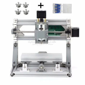 

500mw Laser DIY Engraving Machine 1610 Mini Pcb milling wood carving CNC Router with 10pcs bits