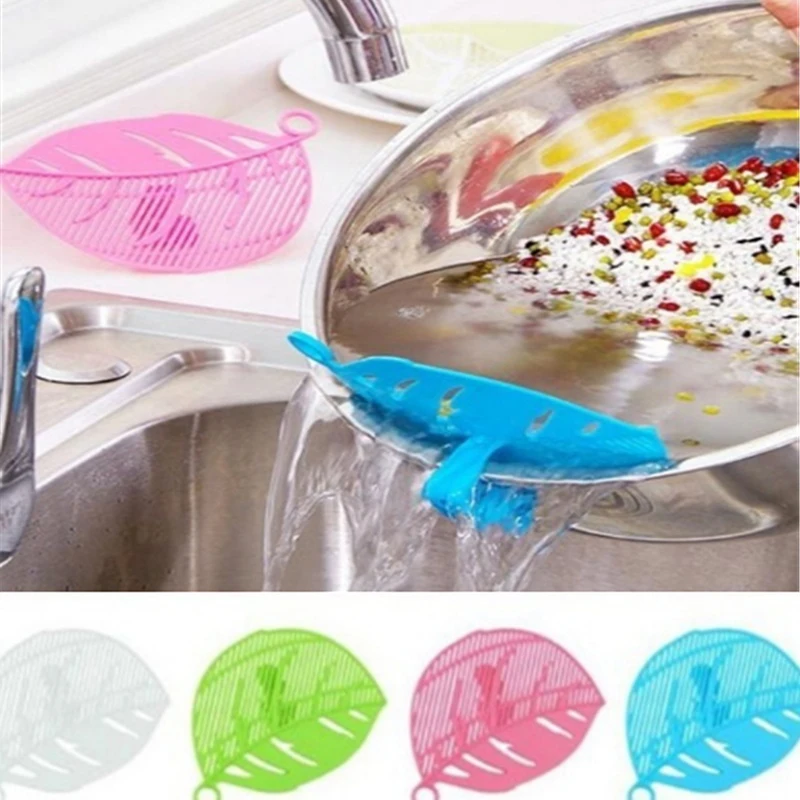 

Kitchen Multi-function Leaf-shaped Rice Washing Drain Board