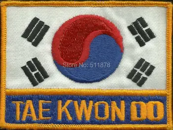 

3" VINTAGE TAE KWON DO KARATE FIGHTING Embroidered Iron On Sew On Motorcycle Biker Vest Badge