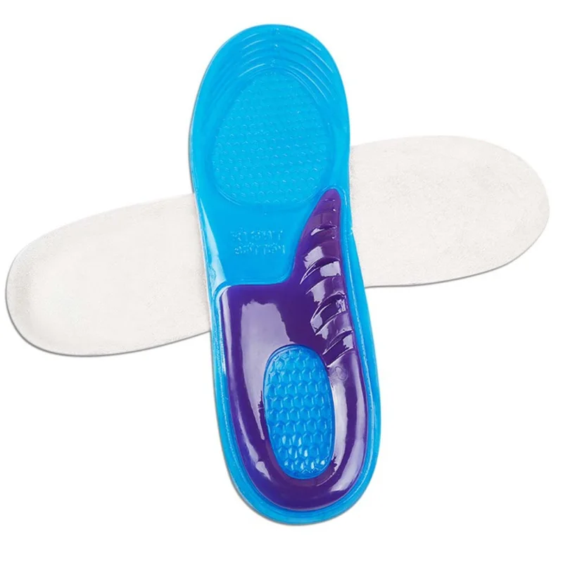 Удобная силиконовая противоскользящая гелевая мягкая спортивная обувь стелька = ортопедическая супинаторная Массажная стелька