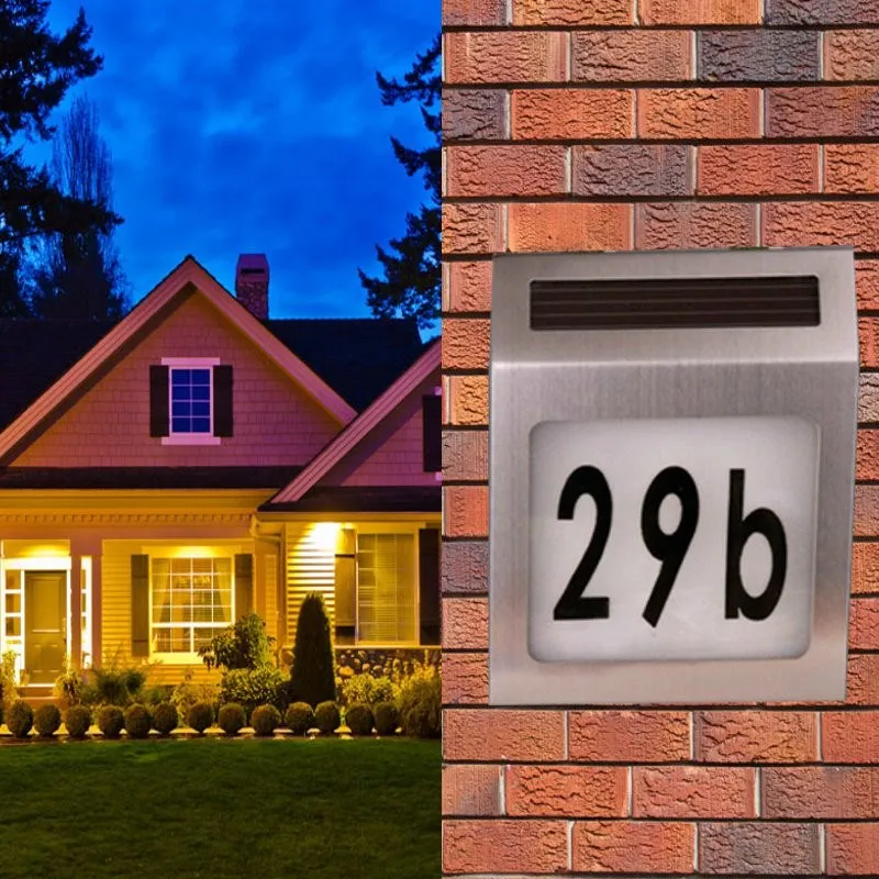 20lm Waterproof Ip44 Solar Ed 3 Led Light Outdoor House 20lm Waterproof Ip44 Solar Ed 3 Led Light Outdoor House Address Door Number Doorplate Lamp Wall In Lamps From Lights Lighting On