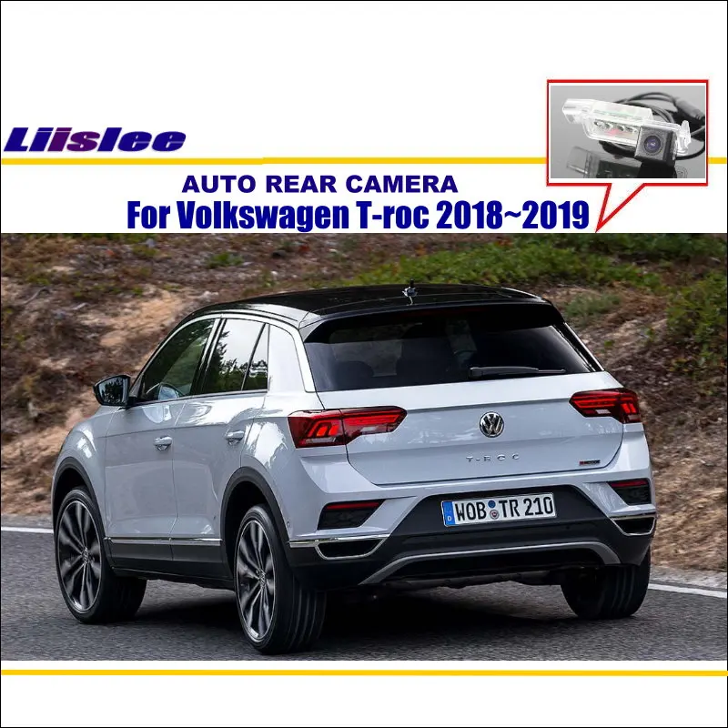 Per Volkswagen Vw T-Roc 2018 Car Rear View Telecamera Per Retromarcia Backup Parcheggio Posteriore Auto Hd Ccd Cam Accessori Kit