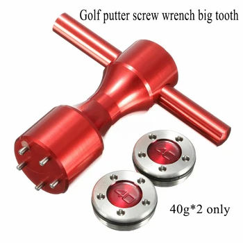 

Brand New Golf Screw Wrench Portable Weight Wrench Tool Red 40g*2 Golf Putter Weights Putter Car Removing Repair Tools