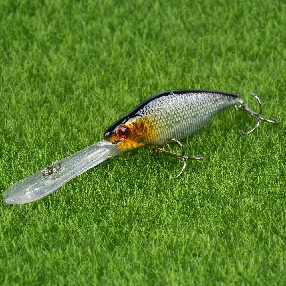 1pcs Plastic Minnow Fishing Lures 11.5cm/9.6g Hard Wobblers Deep Diving Crankbaits isca artificial wobbler pesca