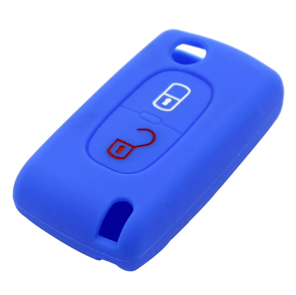 Dandkey силиконовый чехол для автомобильных ключей peugeot 208 207 3008 308 RCZ 508 408 2008 407 307 206 2