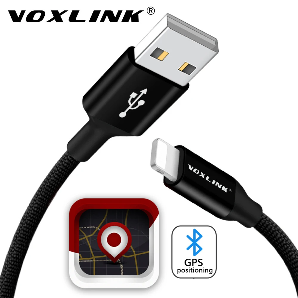 VOXLINK 8pin USB кабель с Bluetooth gps трекер позиционирования автомобиля usbкабель зарядного устройства для iPhone xs 8 7/7 Plus 6/6s Plus iPad mini