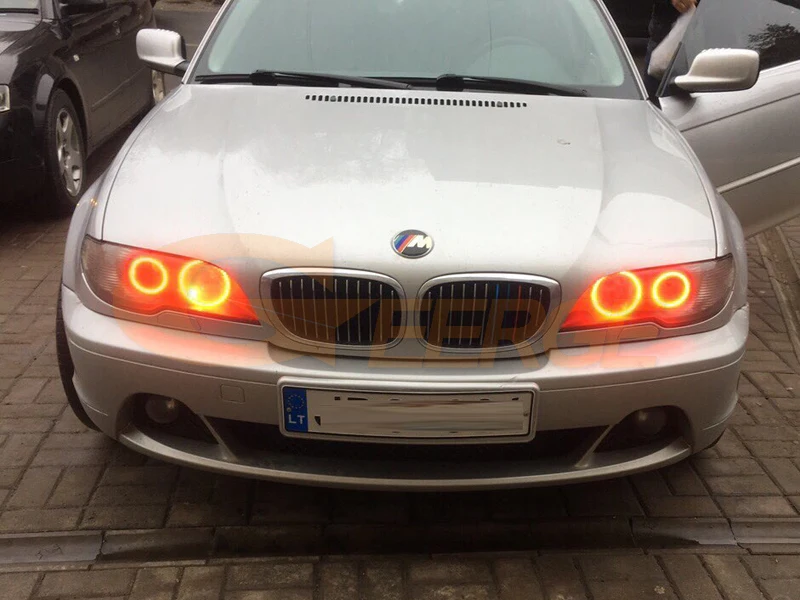 Для BMW 3 серии E46 Кабриолет купе кабрио 2004 2005 2006 LCI RF Bluetooth контроллер многоцветный RGB комплект светодиодов «глаза ангела»