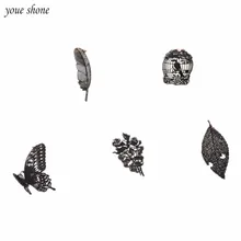 1 шт. черный элегантный металлический полый тонкий металл for для книг классические ощущения китайского стиля ветра