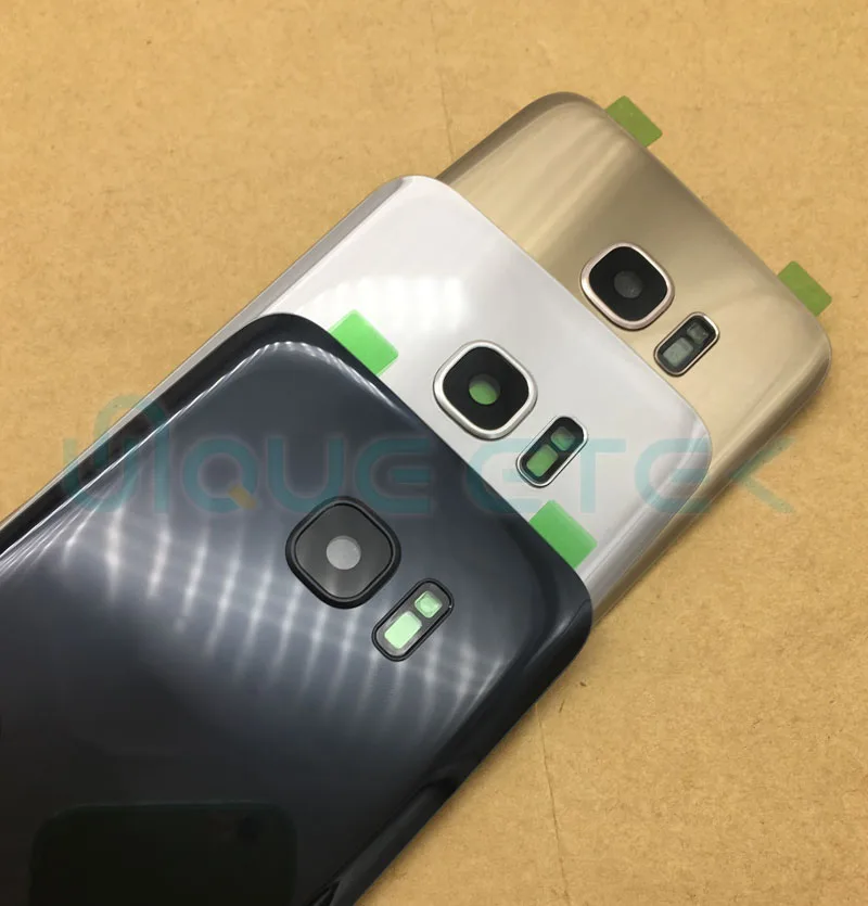 Стеклянная задняя крышка батарейного отсека для Samsung Galaxy S7 G930 корпуса + объектив